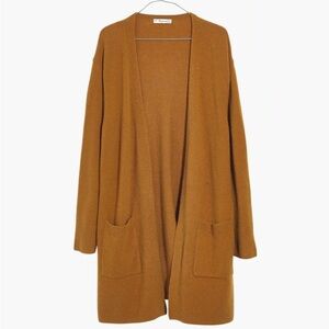 Madewell Kent Cardigan Sweater in Coziest Yarn Golden Harvest